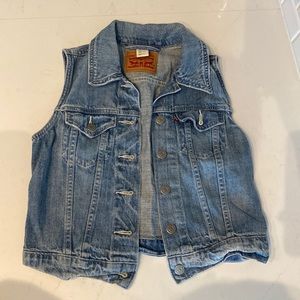 Levi’s Vintage Cropped Denim Vest, Size XS